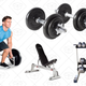 Cap Barbell Solid Hex Dumbbell Set with Rack | $160 | Amazon
CAP Barbell Olympic 2-Inch Combo Hex Bar | $90 | Amazon
CAP Barbell 40-pound Adjustable Dumbbell Set with Case | $40 | Amazon
CAP Barbell Power Rack Exercise Stand, Deluxe Utility Weight Bench, and Olympic Bar | $295 | Amazon